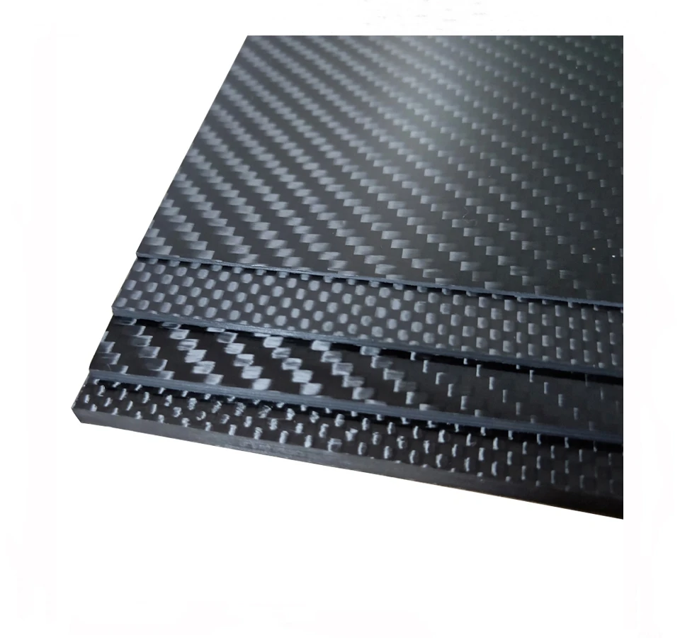 

400mm X 500mm Pure 3K Carbon Fiber Plate Sheet High Strength Carbon Board Panel 1mm 1.5mm 2mm 2.5mm 3mm 4mm 5mm 6 mm Thickness