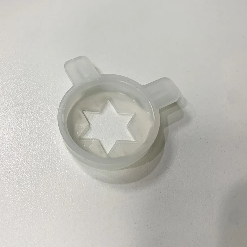 Soft Ice Cream Machine Hexagonal Magic Cap Parts, Plastic Nozzle Cap, Ice Cream Machine Replacement Spare Parts, Molding Cap