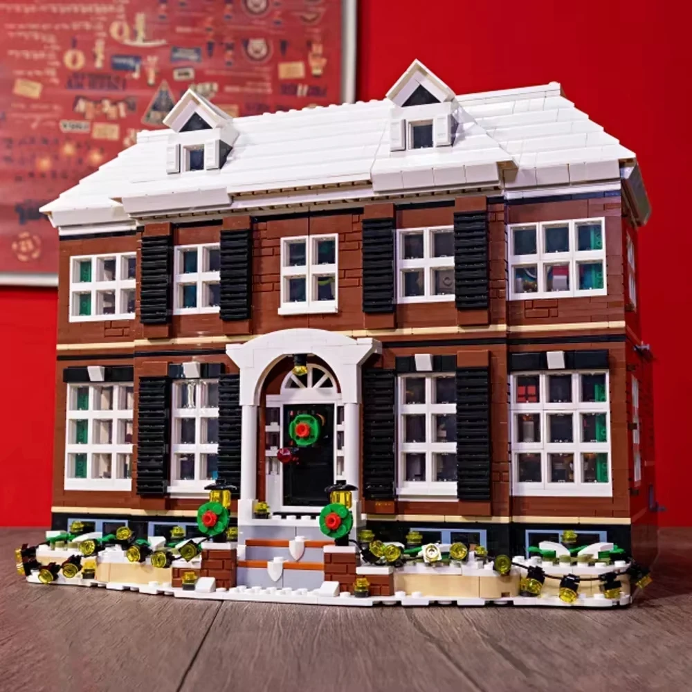 

3955pcs Fit Home Alone Car House Model 21330 Street view Building Blocks Bricks Children Christmas Toys for Boy kids Gifts
