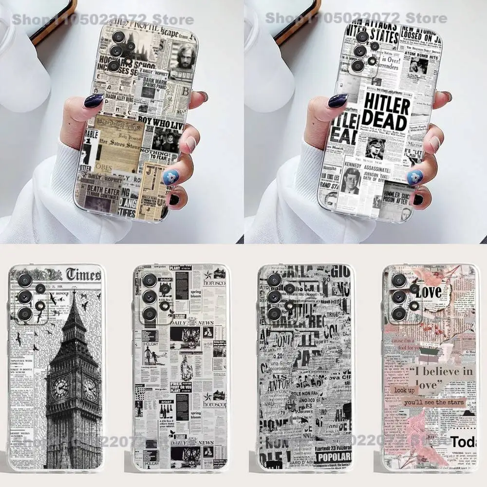 

The Daily Prophet Phone Case Silicone For Samsung S23,21,22,20 FE lite,S10,9,PIus,A70,Soft Transparent