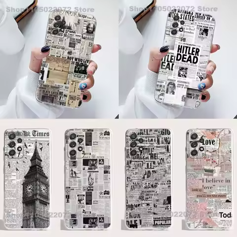 The Daily Prophet Phone Case Silicone For Samsung S23,21,22,20 FE lite,S10,9,PIus,A70,Soft Transparent