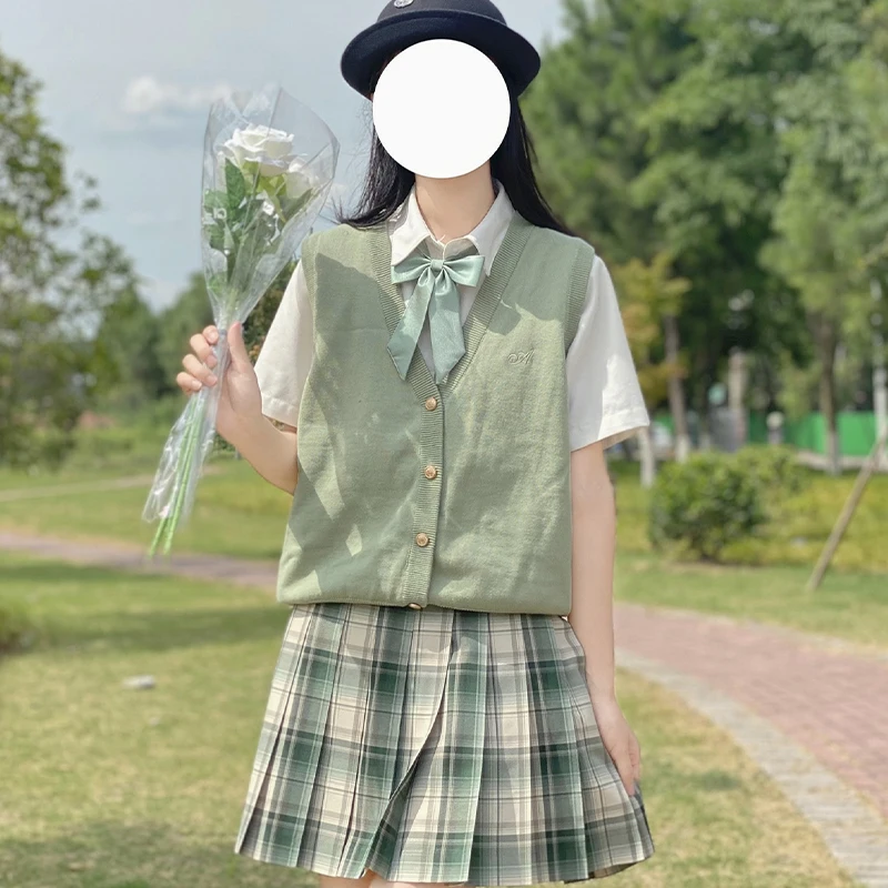 Japão Uniforme Veste Trajes Anime Cosplay Camisola de Algodão Cardigan Menina Da Escola Roupas Estudante Jk Dk Seifuku Faculdade Coreano