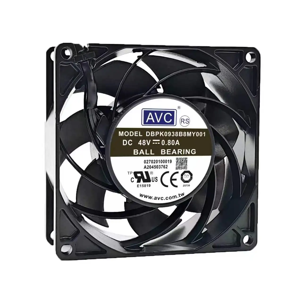 Ventilateur de refroidissement pour châssis de serveur industriel, Original pour AVC DBPK0938B8MY001 DC 48V 0,80a, roulement à billes 9238 92mm