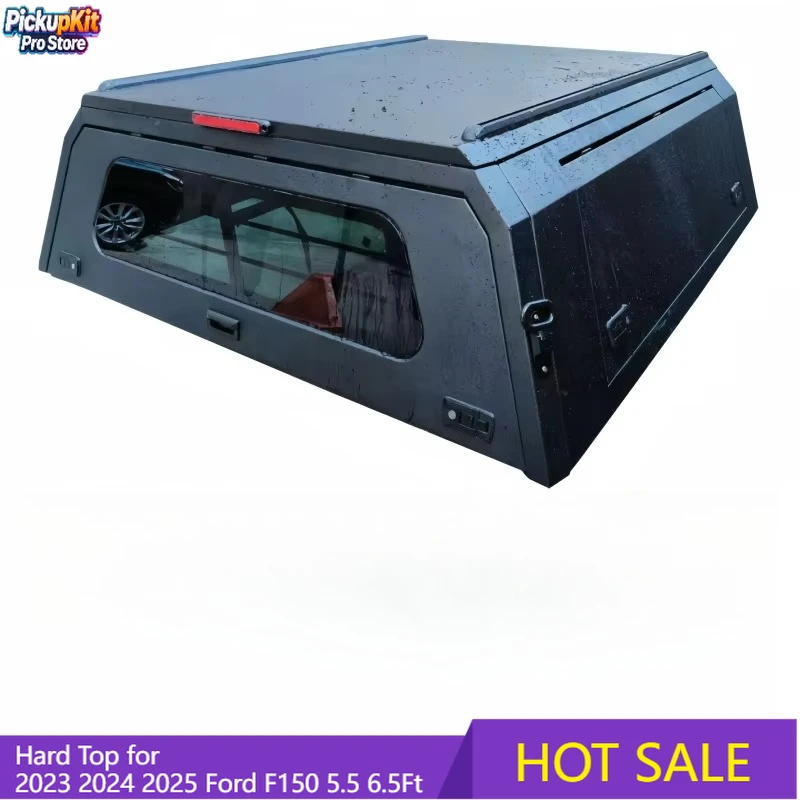 

Hardtop Short Bed Aluminum Camper Shell Truck Toppers Hard Canopy for 2023 2024 2025 Ford F150 5.5 6.5Ft