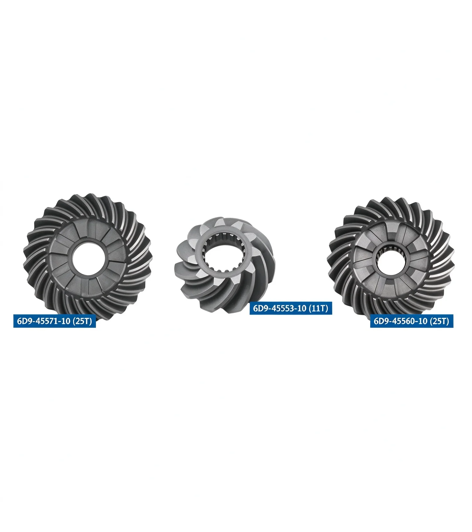 6D9 Gear Kit 6D9-45560, 6D9-45551, 6D9-45571 For Yamaha Outboard Engine 4T F50 F60 F90HP Forward Reverse Pinion 25T 11T