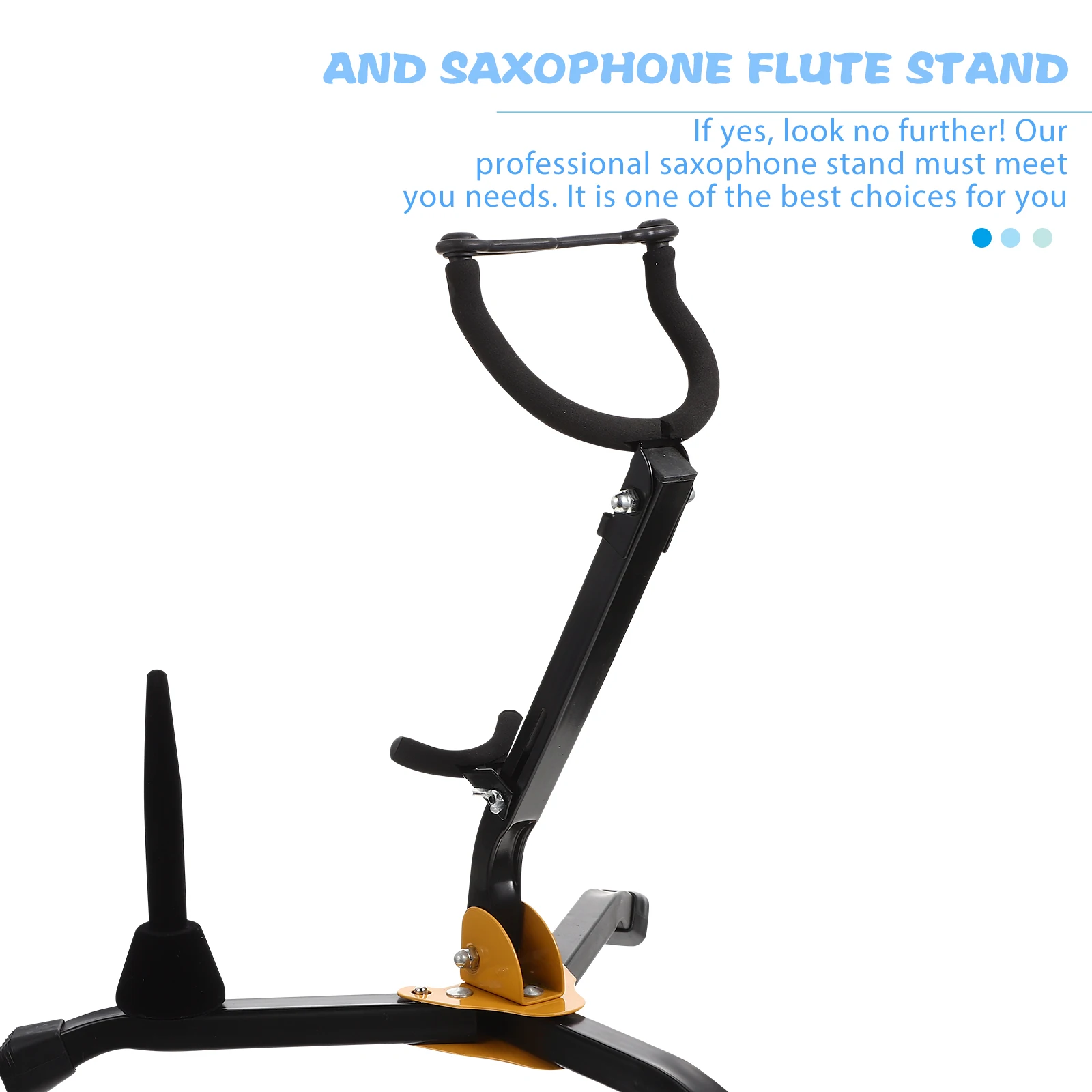 

Saxophone Flute Stand for Home Holder Alto Tenor Foldable Portable Clarinet Display Studio