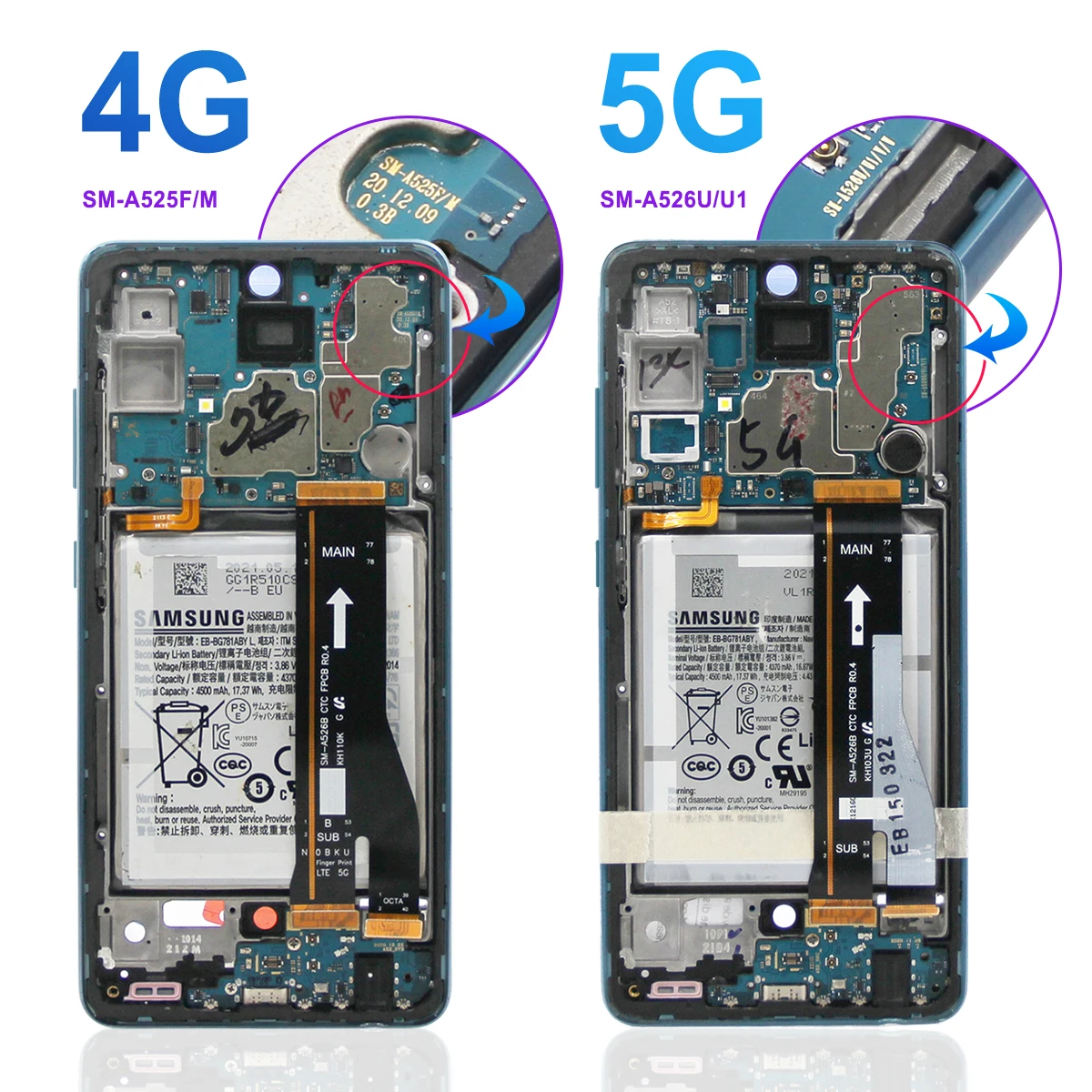 100% Tested For Samsung Galaxy A52 5G A5260 A526B A526F/DS LCD Display Touch Screen Digitizer Replacement for Samsung A526 lcd