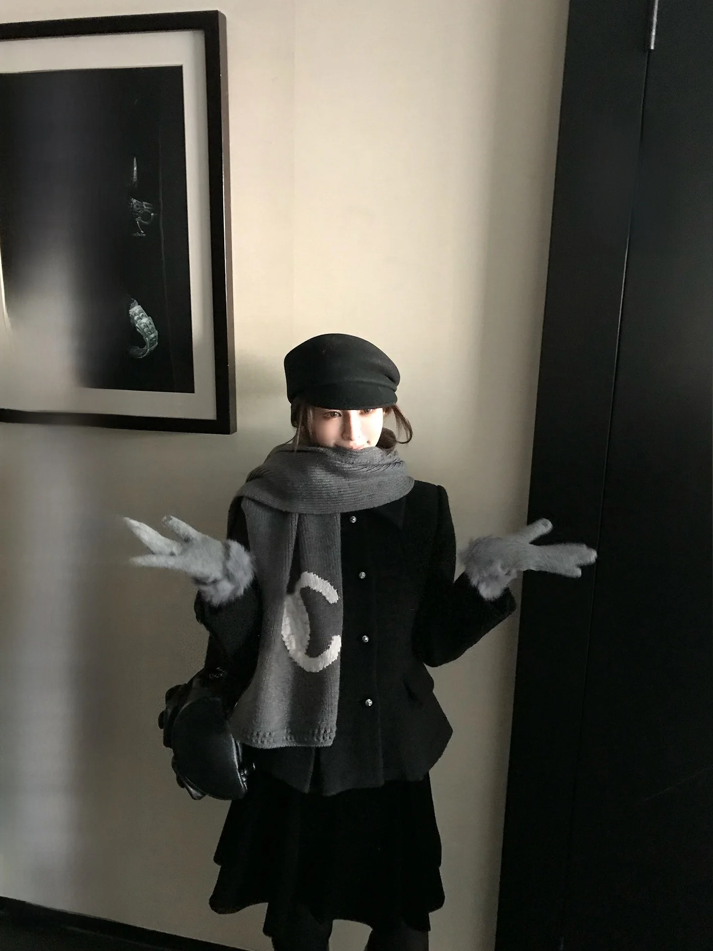 

Магазин Skk: Женское модное теплое короткое пальто из шерсти Huamei Qianjin Single Face Circle eep Wool Camere