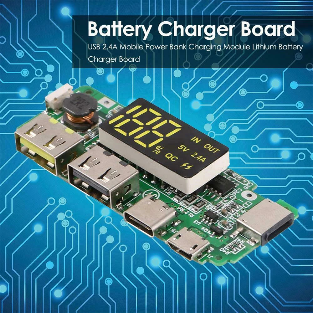 

Защита цепи Модуль зарядки USB Micro/Type-C 18650, зарядное устройство для литиевой батареи, зарядка через USB, плата зарядного устройства