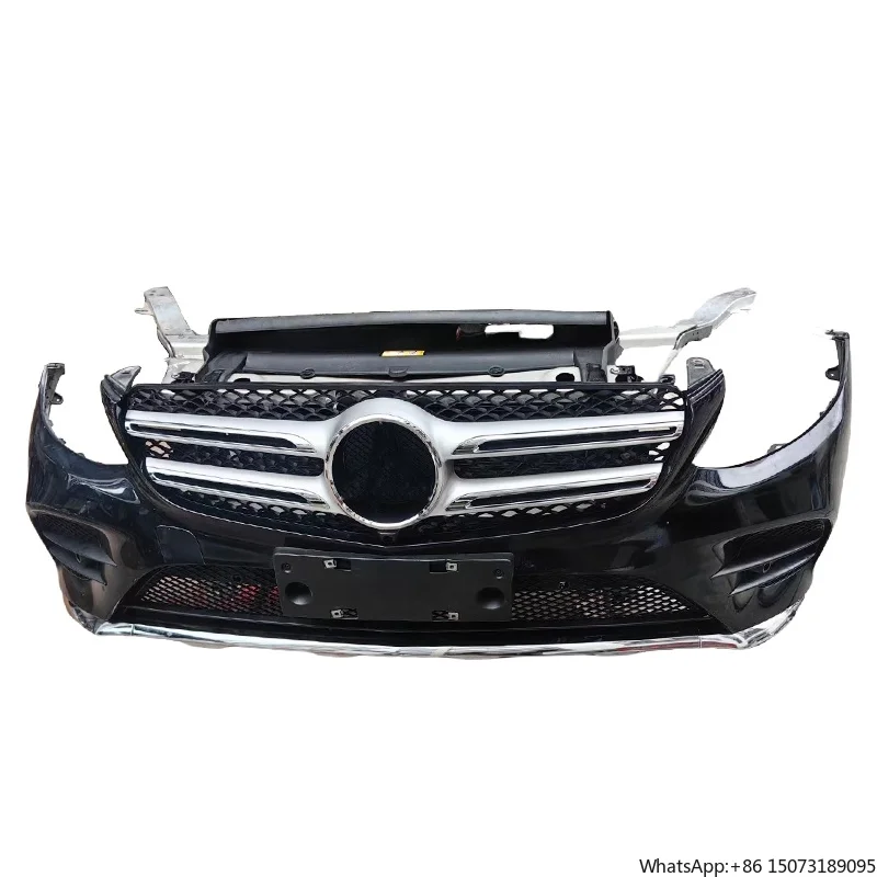 

New Front Bumper Cut Assembly Front Face Body Kit Complete for Glc 260 2016 W253 W254 LED Headlights