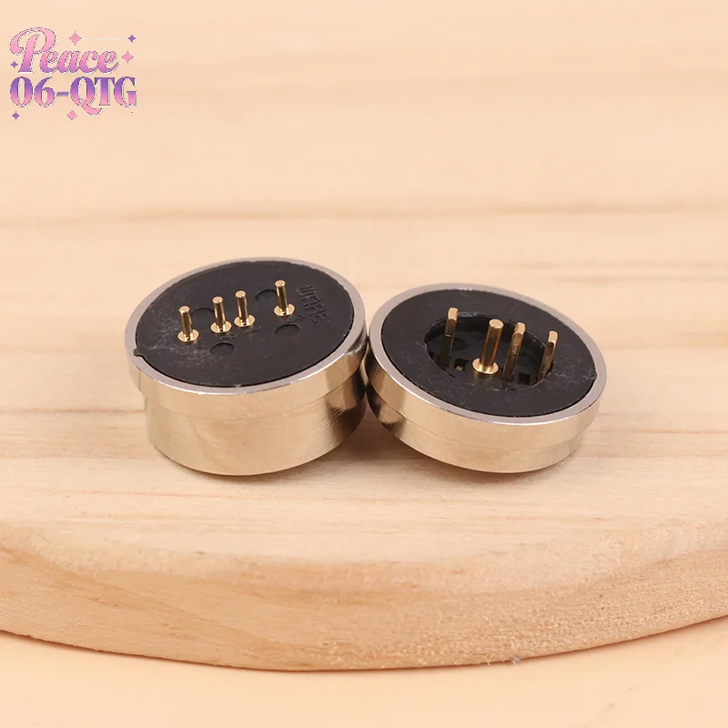New 4Pin Male Female 360 ° Blind Suction Waterproof Magnetic Pogo Pin Connector Spring Loaded DC Signal Transmission Charging