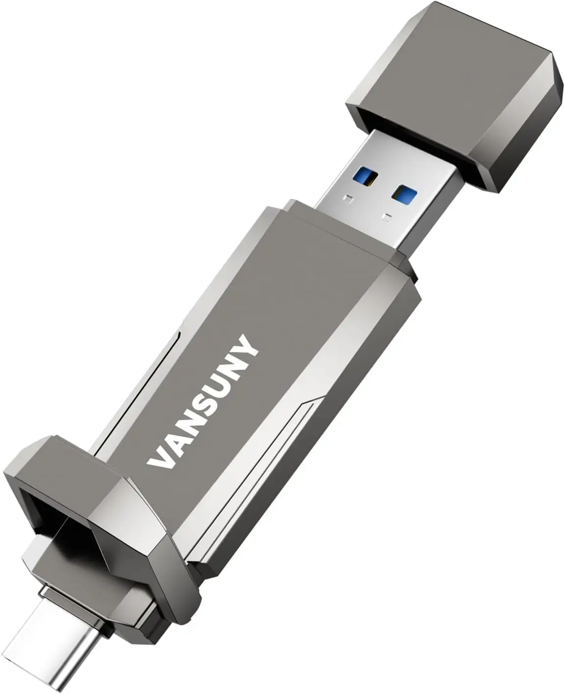 

USB-накопитель SSD на 1 ТБ с двумя портами USB-A и Type-C, скорость до 1000 МБ/с для телефонов, планшетов, ноутбуков
