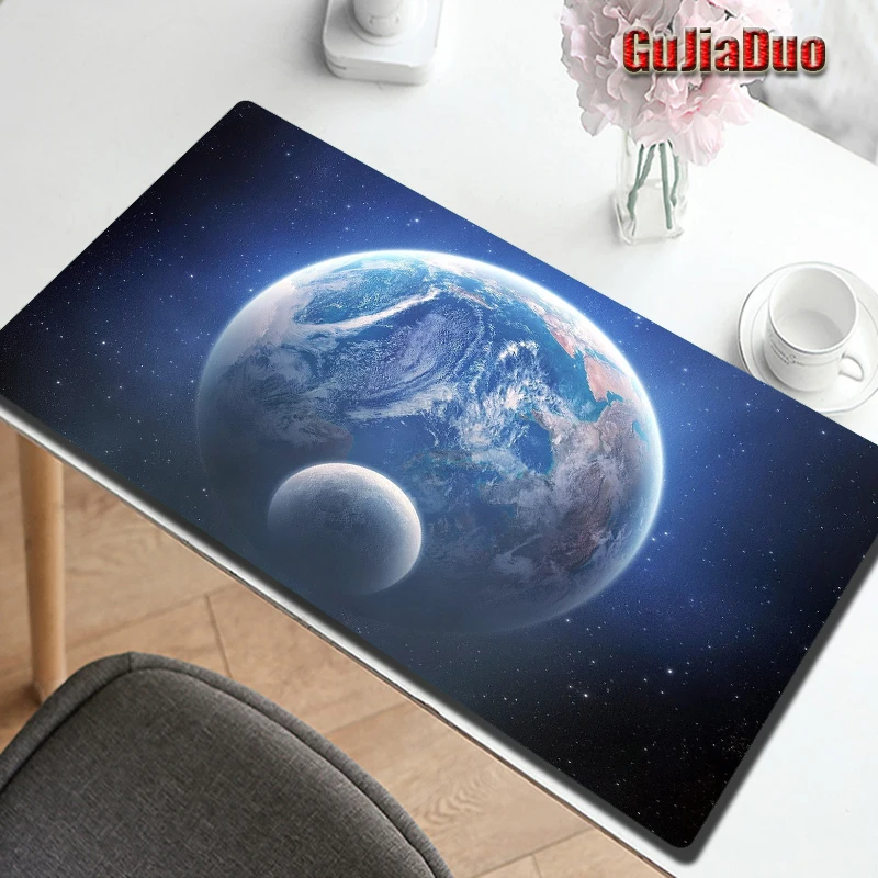 Planet 80x40 Large Size Mouse Pad Gamer Laptop Play Mat XXL Anti-slip Space Table Pad Gaming Room Accessories Art Mousepad Rug