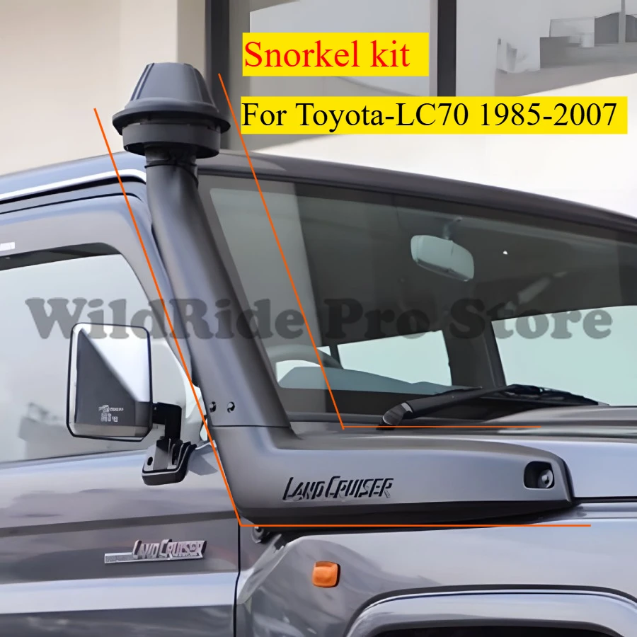 

For Toyota Land Cruiser LC70 1985-2007 Snorkel Kit Waterproof Air Intake Pipe Off-Road 4x4 Wading Wading Throat Respiratory Tube