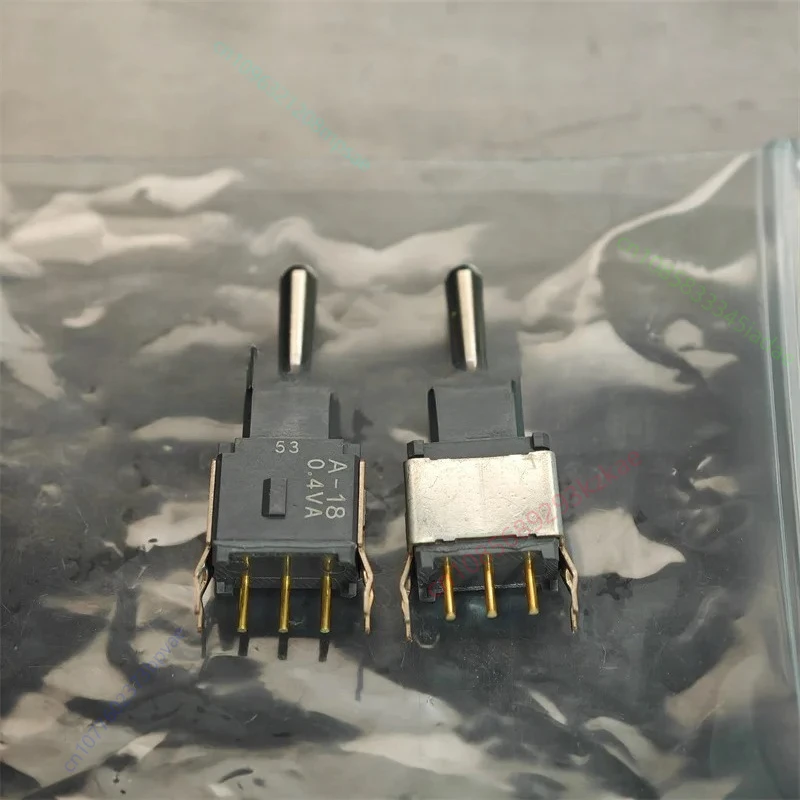 1pcs New original NKK high-end small miniature button switch A-18 three rocker self-resetting plate twist A18AB