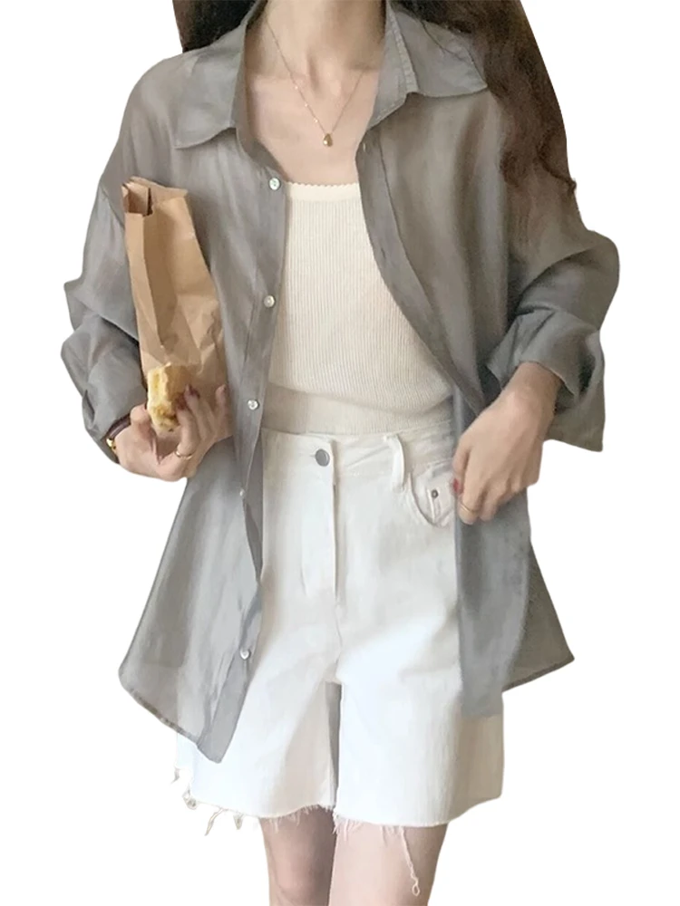 Manteau Long Sve irt pour femmes Ba Split Design Mince Protection Solaire Haut Printemps Automne Nouveau Sle Floral Ling Sweet Sle Loos...