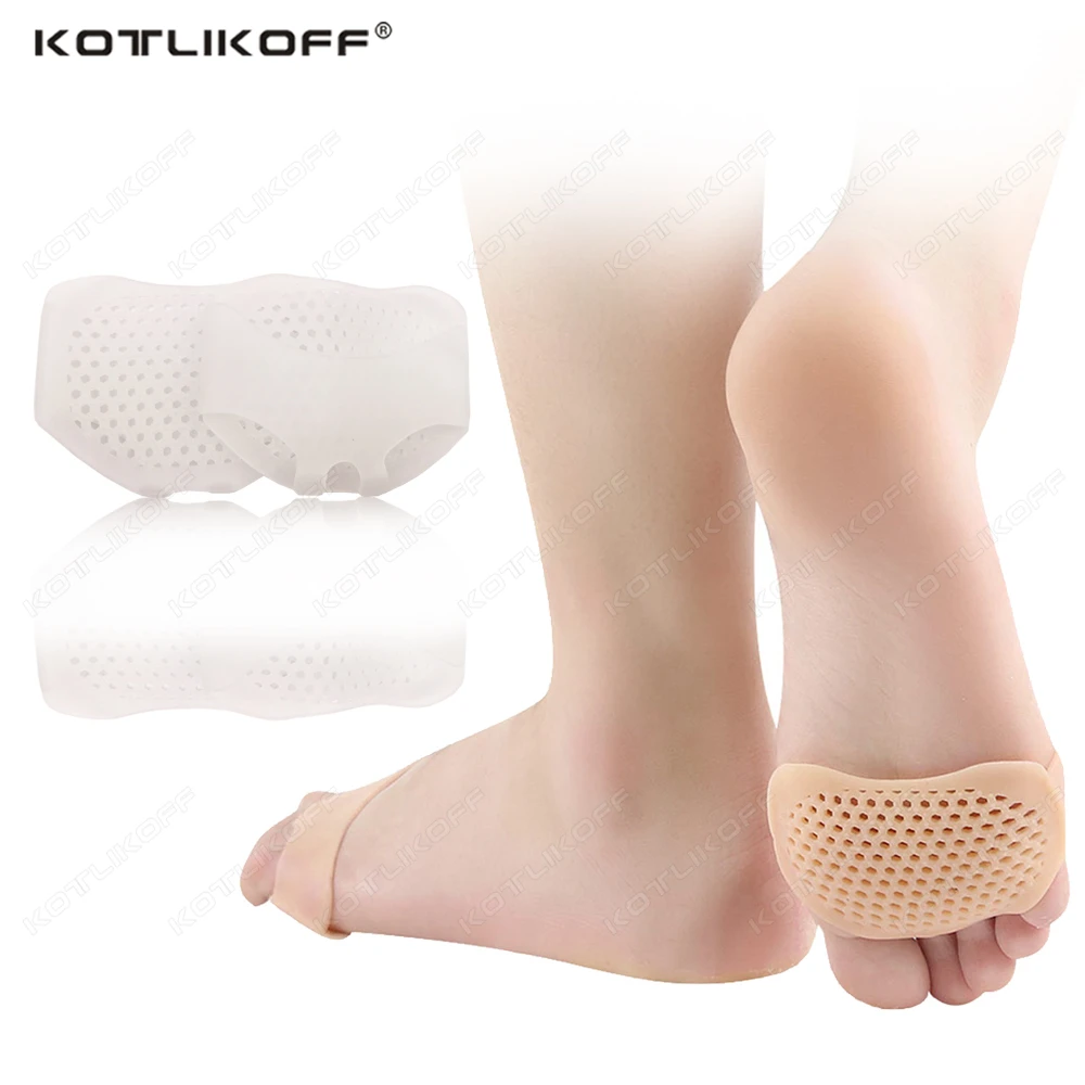 

Silicone Gel Forefoot Insoles Toe Separator Thumb Valgus Gel Cushion Half Pads Foot Pain Relief for High Heels Sandals Inserts