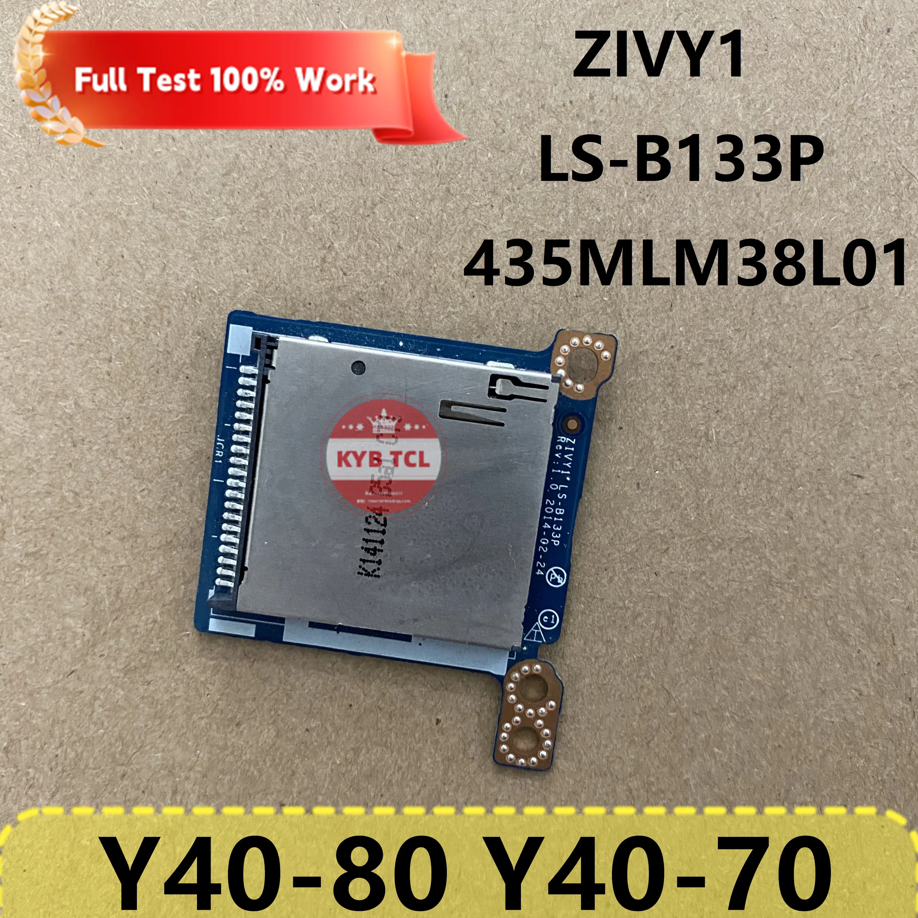 435MLM38L01 ZIVY1 LS-B133P Notebook For Lenovo Ideapad Y40-80 Y40-70 Y40 Genuine Laptop Card Reader Module Board Or Fake SD card