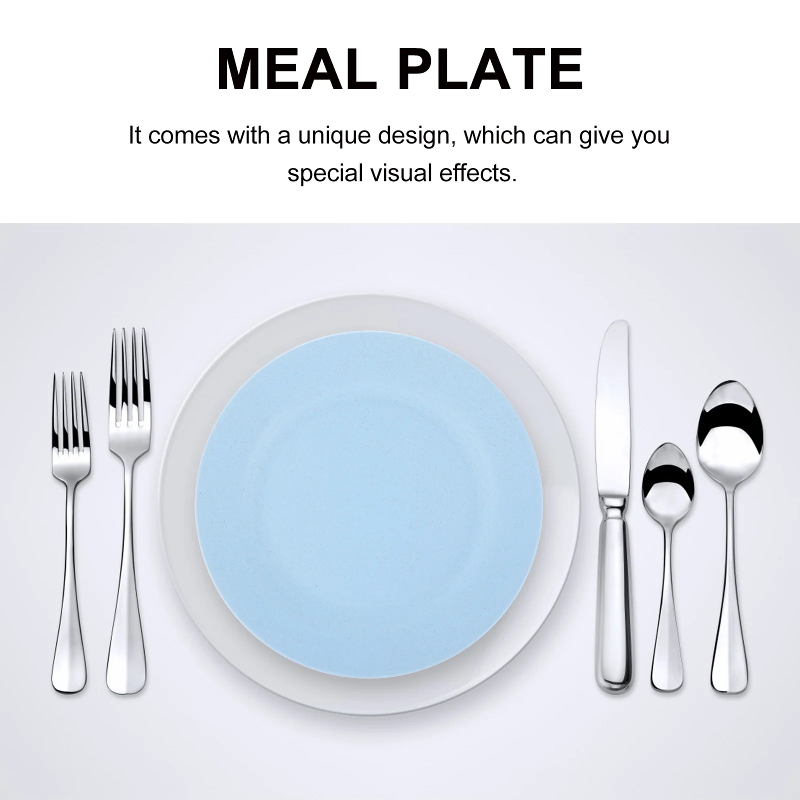 

5Pcs Wheat Stalk Meal Plates Food Serving Dish Unique Visual Effect Ideal for Salad Dessert Steak Pasta Daily Use