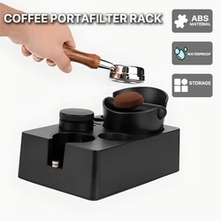 51/53/58mm ABS Coffee Portafilter Rack Distributor Holder Espresso Tamper Mat Stand Espresso Knock Box Coffee Accessories