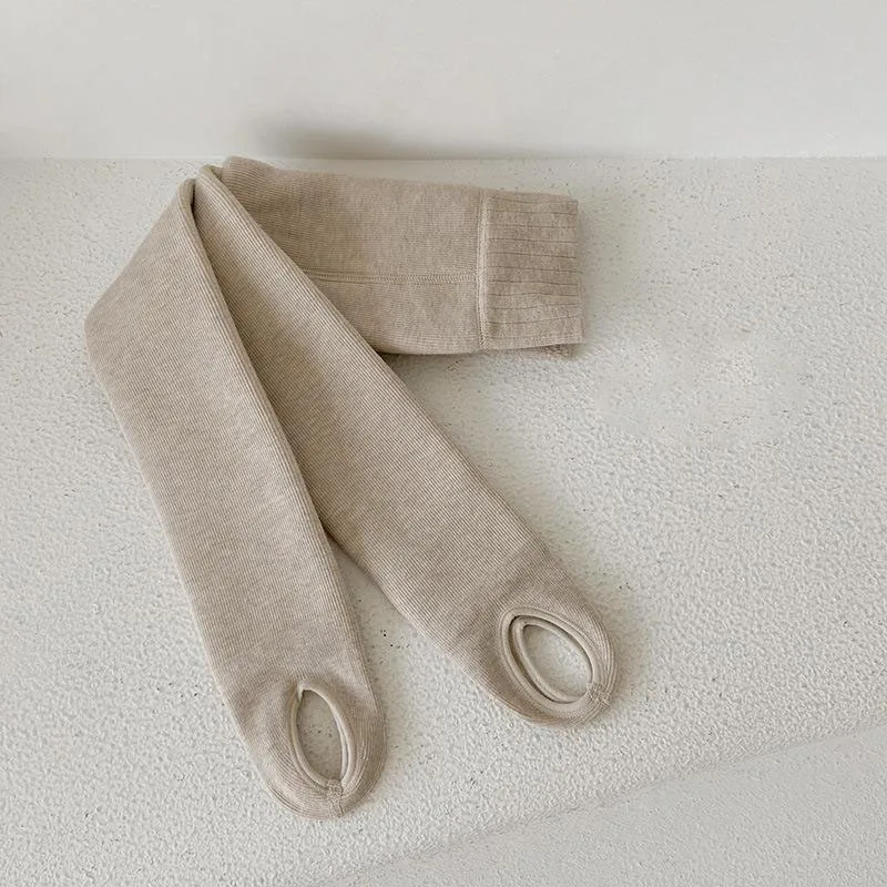 Children's Pantyhose 2026 Autumn Pantyhose Solid Color Warm Step Foot Socks Pants Cotton Leggings for Girls