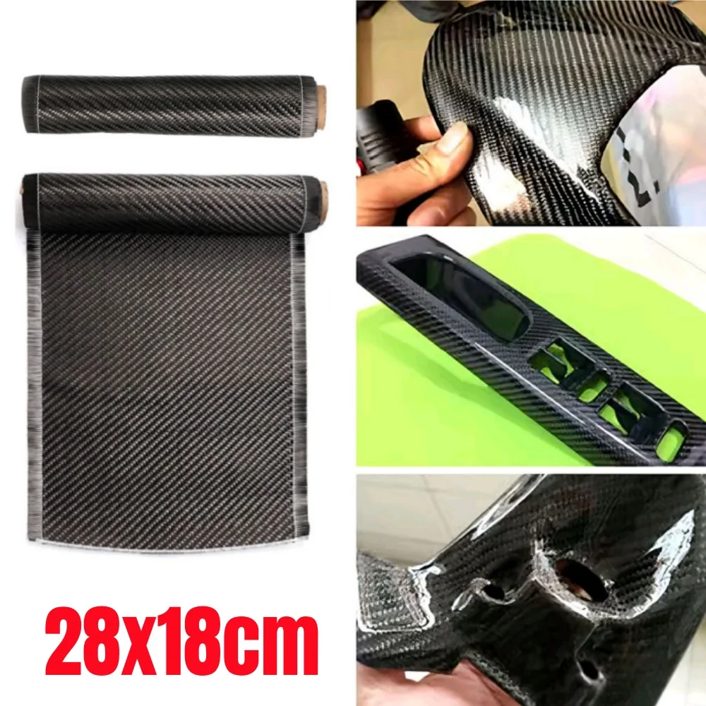 

1Pc Universal 28X18cm Car Modified Carbon Fiber Cloth Stickers 3K 200gsm Twill Car Stickers Car Exterior Styling Accessories