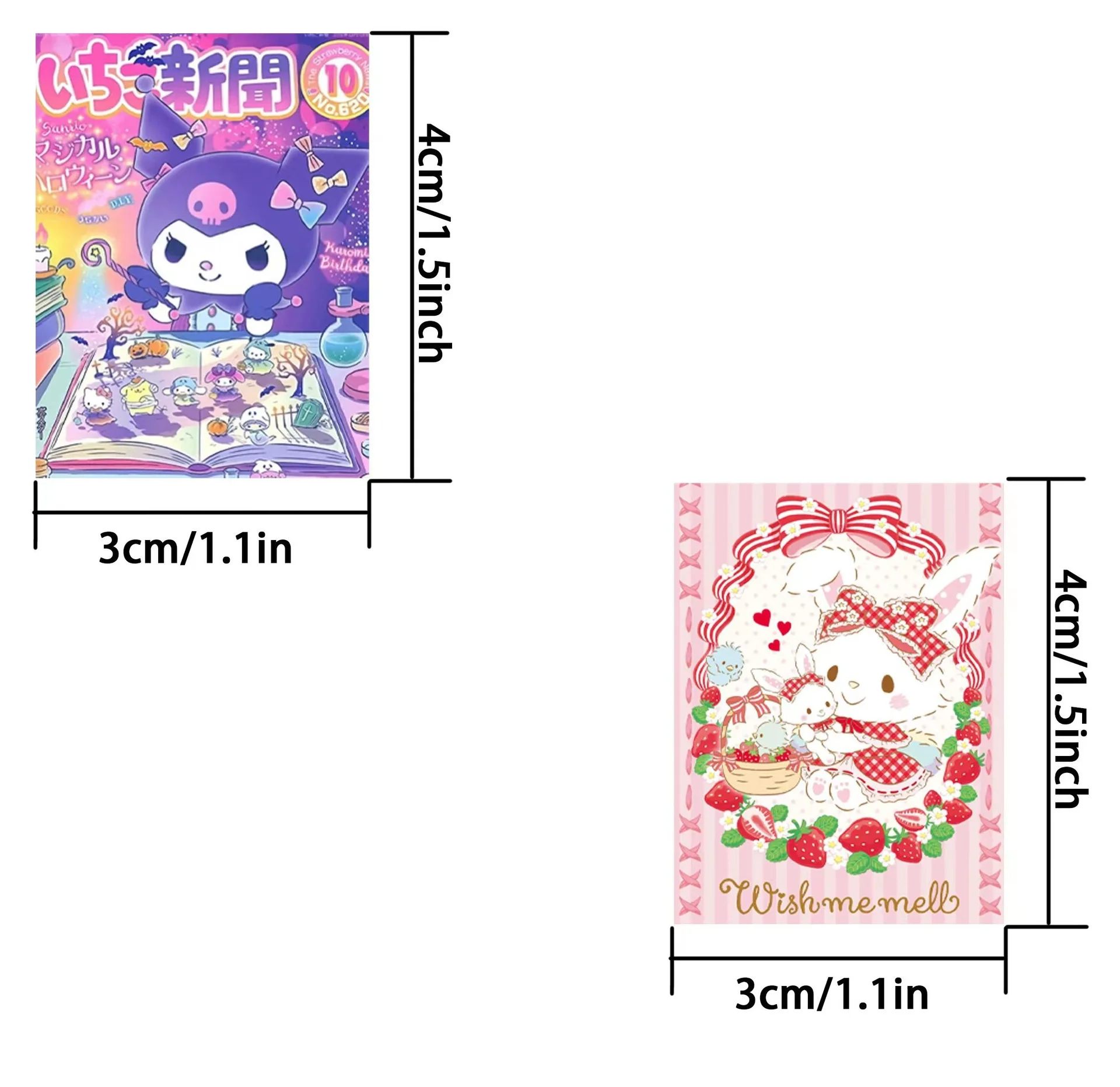 500pcs/ Roll Sanrio Hello Kitty My Melody Sticker Baking Packaging Label Seal Sticker Circular Diy Decorative Diary Label Gift