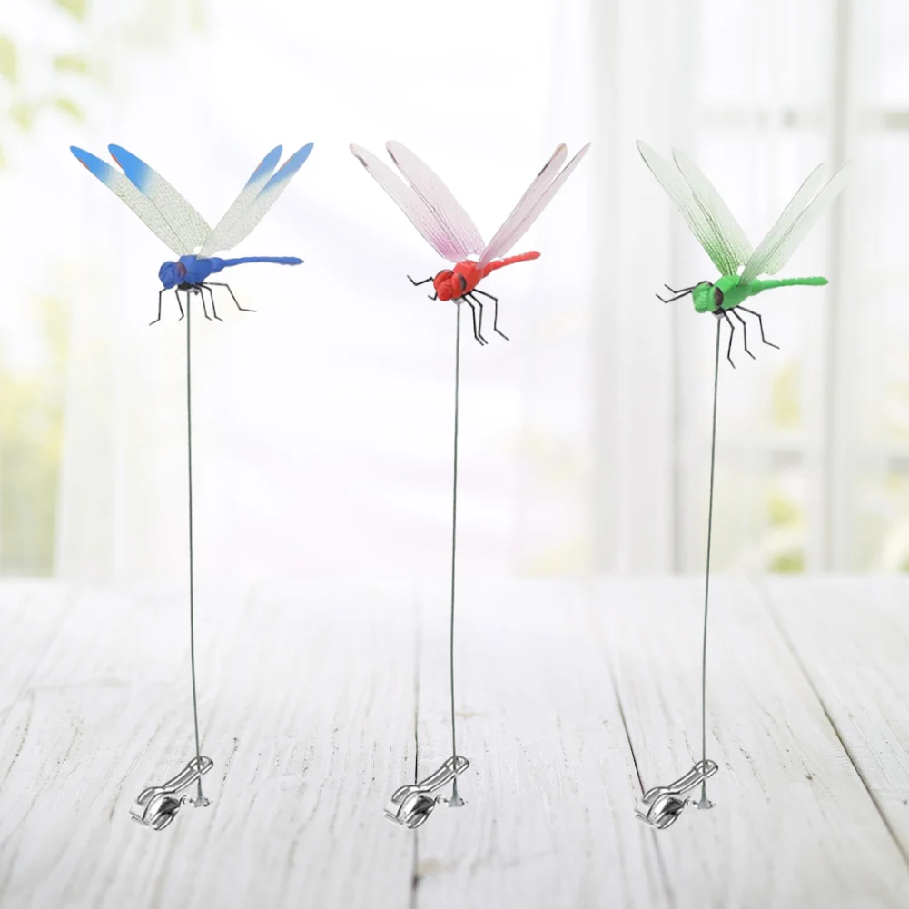 Simulation Dragonfly Clip  Deterrent Realistic Dragonfly Clip   Clip on Dragonfly for Hat for Garden Decor