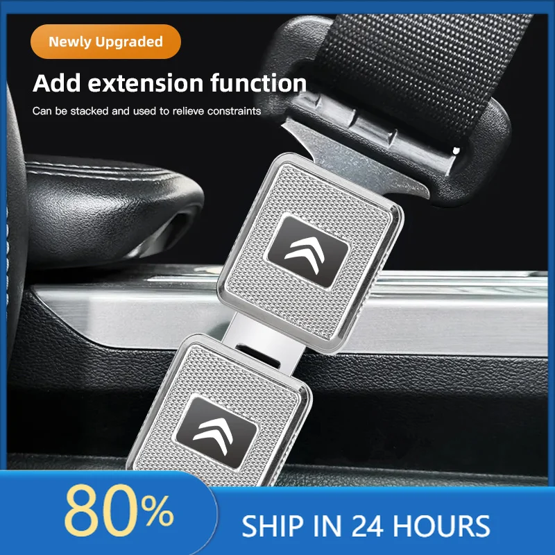 

Car Stickers Car Hub Cap Safety Belt Lock Buckle Accessories Seat Belt Clip Extender For Citroen C6 C4 C3 C2 C1 2CV DS5 RD3 Cros