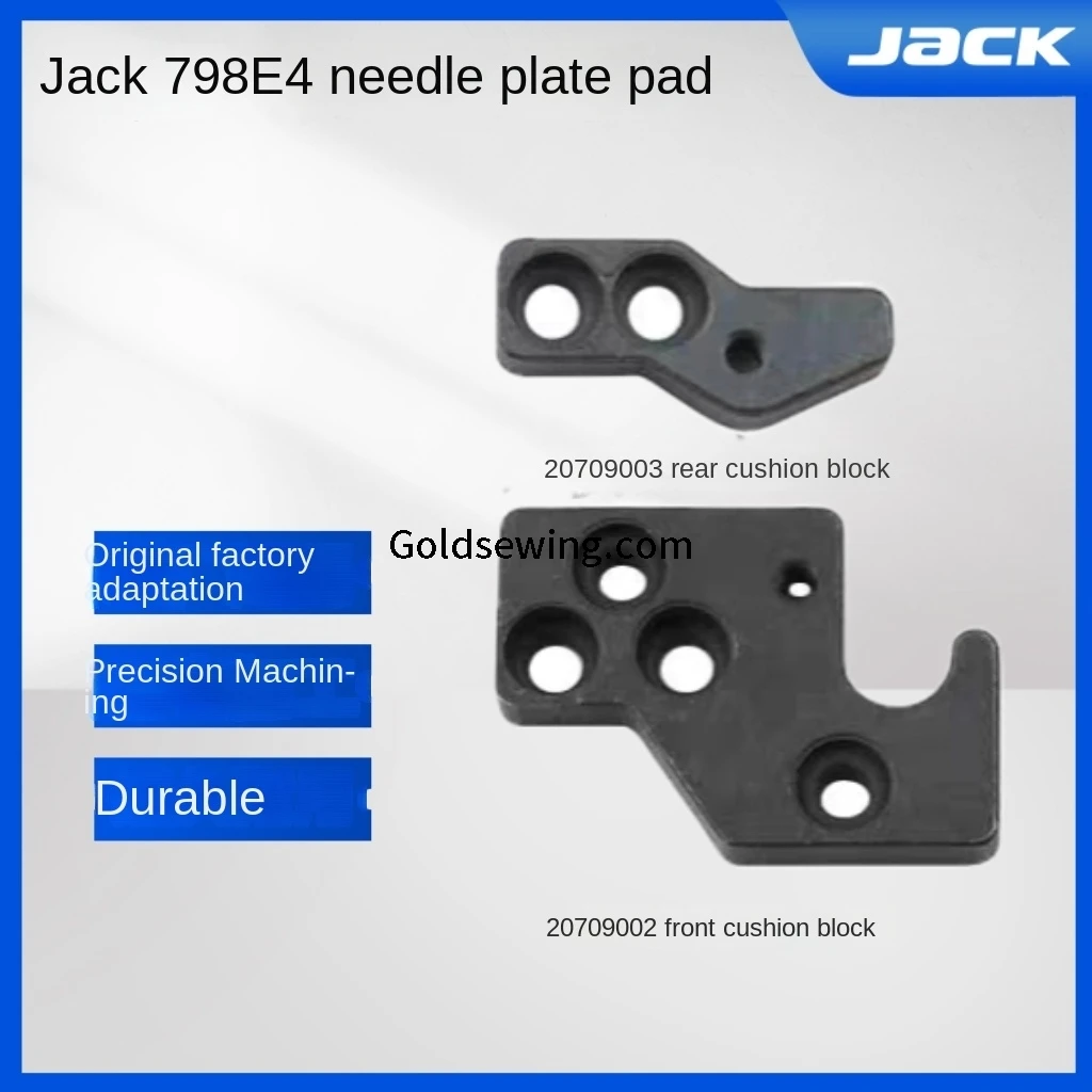 1PCS Original 20709003 20709002 Needle Plate Front and Rear Pad Iron Block for Jack Bruce 798 E4 X5 Ex Overlock Sewing Machine