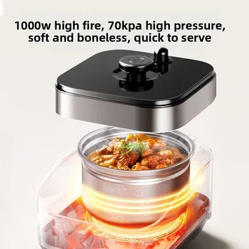 electric pressure cooker 5L household use 0-coating stainless steel thick-pot pressure…