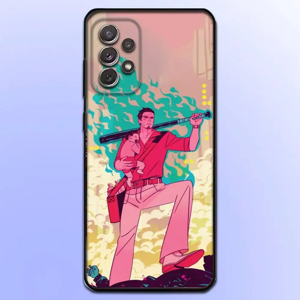Japanse Game Yakuza Kiryu Dragon Telefoon Case Voor Samsung S 25,24,23,22,30,21,10,9,Ultra,Plus,Lite,FE,4,5G Zachte Zwarte Case