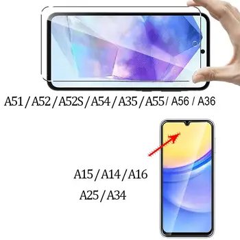 Ochranné 9H ochranné sklo pro Samsung A15 A16 A56 A36 A14 A25 A24 A55 A53 A52 A52S A51 A34 A35 Tvrzené sklo Samsung Galaxy A15 10 nejlepší prodej LCD displej Itel A14 - №2