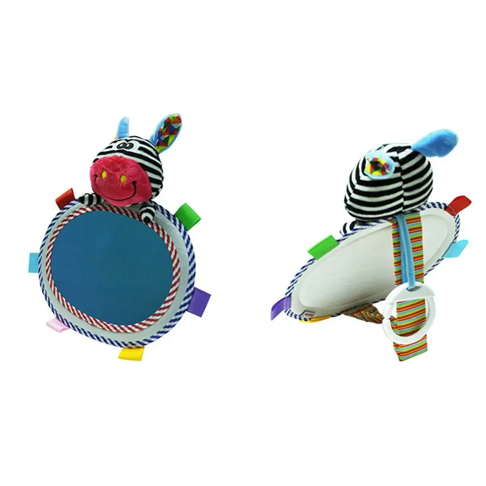 Animali del fumetto Giocattoli di peluche Specchietto retrovisore per auto per bambini Specchietti posteriori per neonati regolabili con supporto da tavolo con ganci