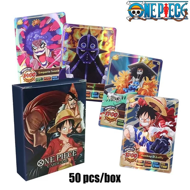 Anime Cards One Piece OPCG English Game Sanji Zoro Flampe Smoker D.Luffy(OP) Kuzan Kid Newgate High Quality Collection Cards