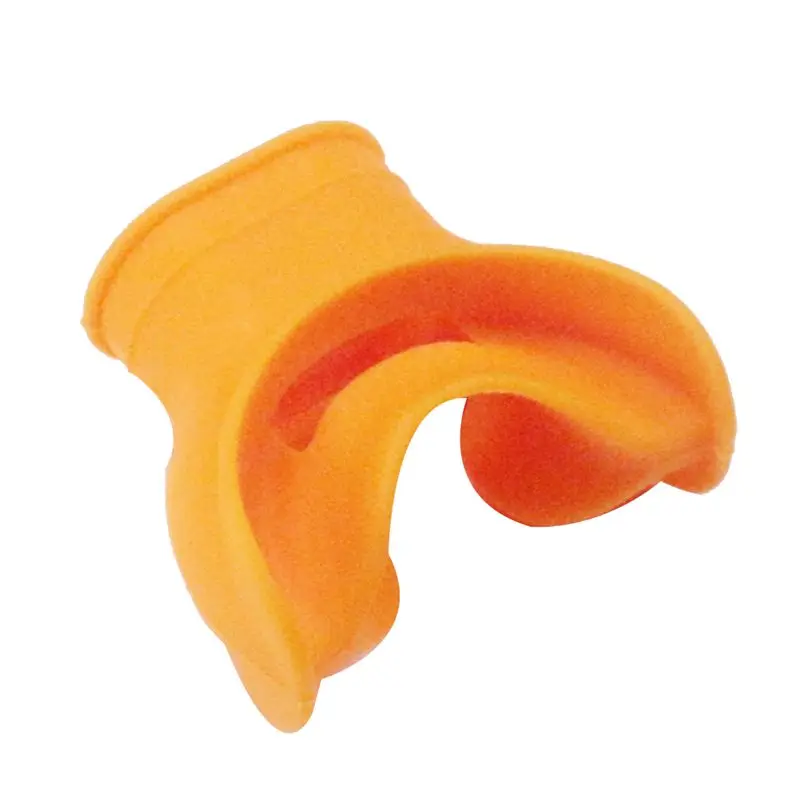 HOES-Scuba Diving Second Stage Silicone Mouthpieces Snorkel Regulator Colorful Underwater Breathing Accessories Parts Orange