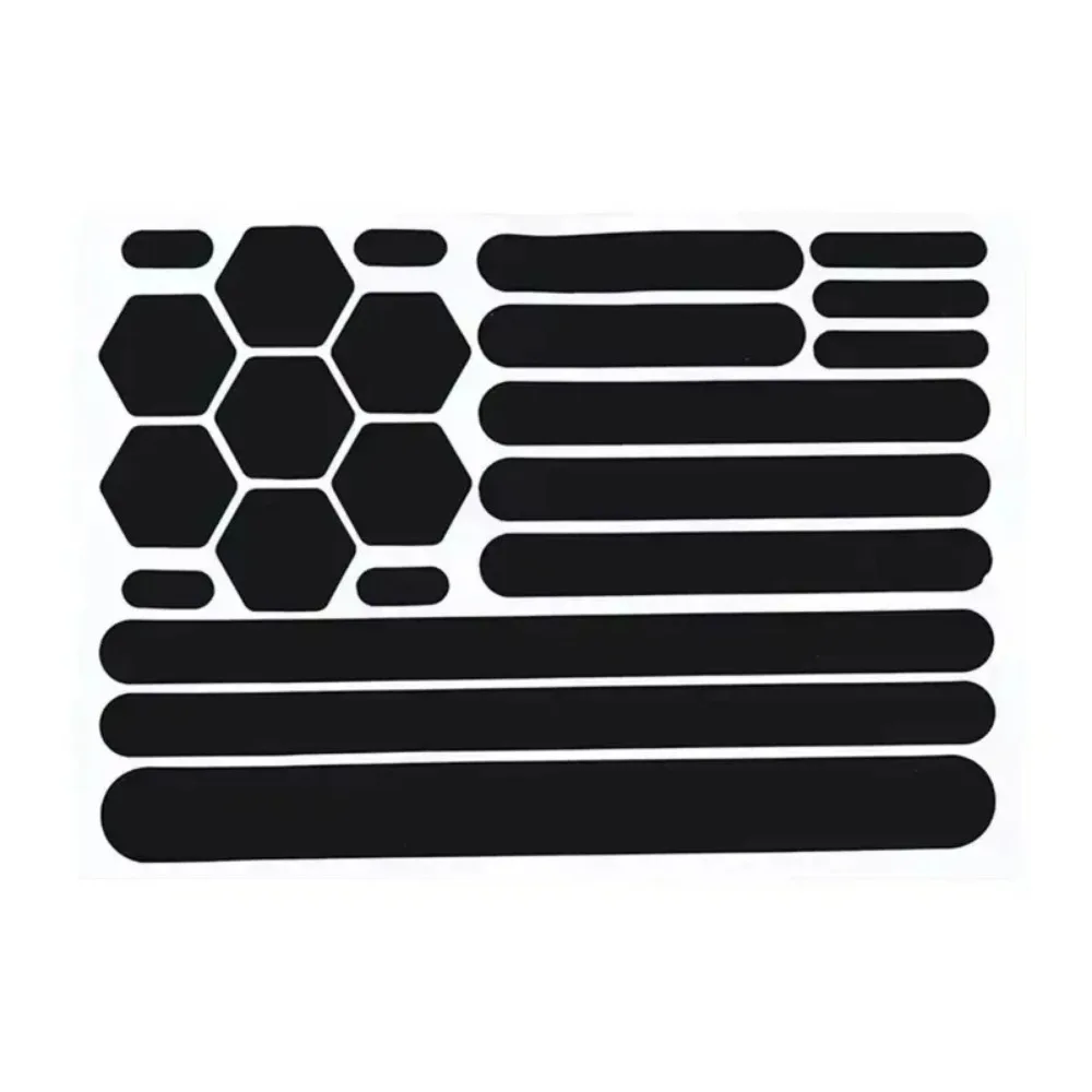Motorcycle Sticker Reflective Gear Reflective Black Stick Motorcycle Reflective Tape For Helmet Cars Trailers Bikes Premiump