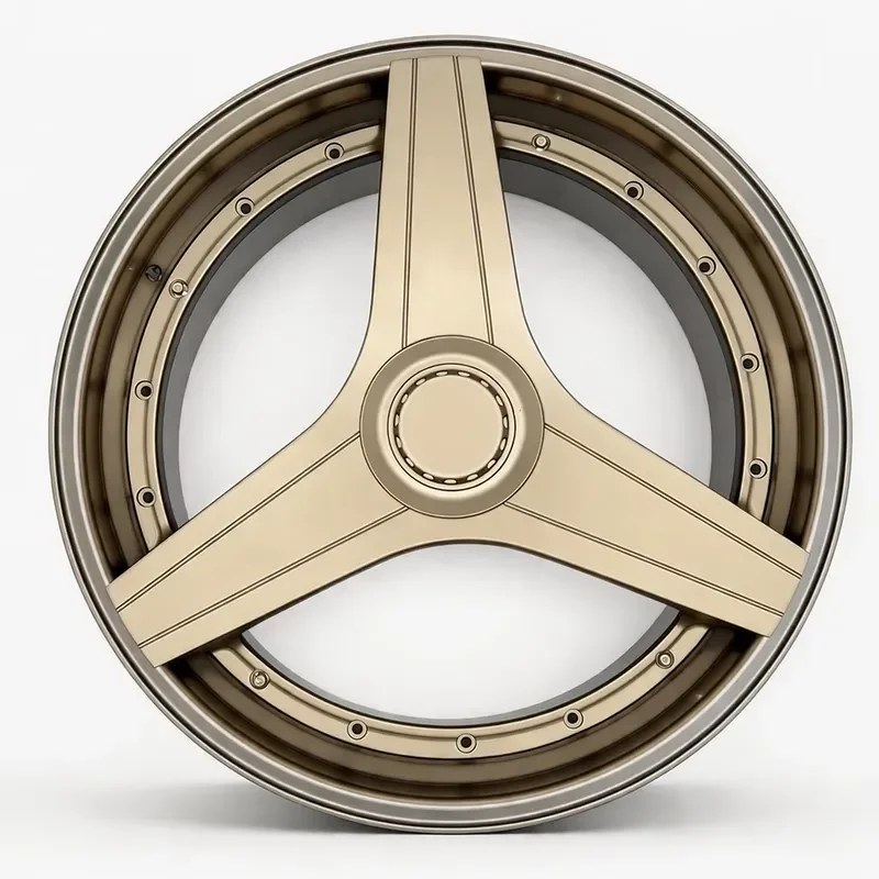 Custom 18 19 20 22 Inch Forged Wheels 5x120 5x112 Gold 3 Spoke Deep Dish Rims for 7 Series X5 X6 Luxury Sedan SUV VIP