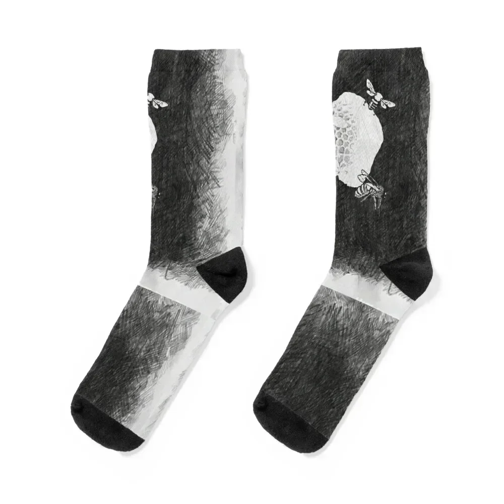 

Gothic bee Socks Antiskid soccer heated crazy Lots Men Socks Luxury Brand Women's