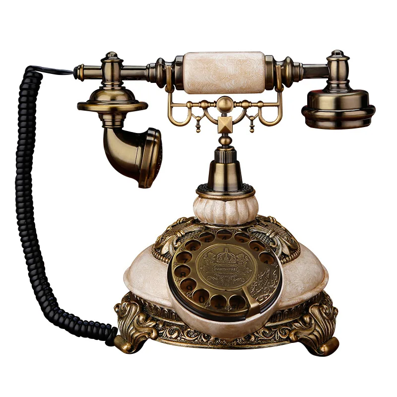 

Антикварный телефон в европейском стиле, домашний американский стиль, офисный антикварный ретро-телефон, стационарный телефон