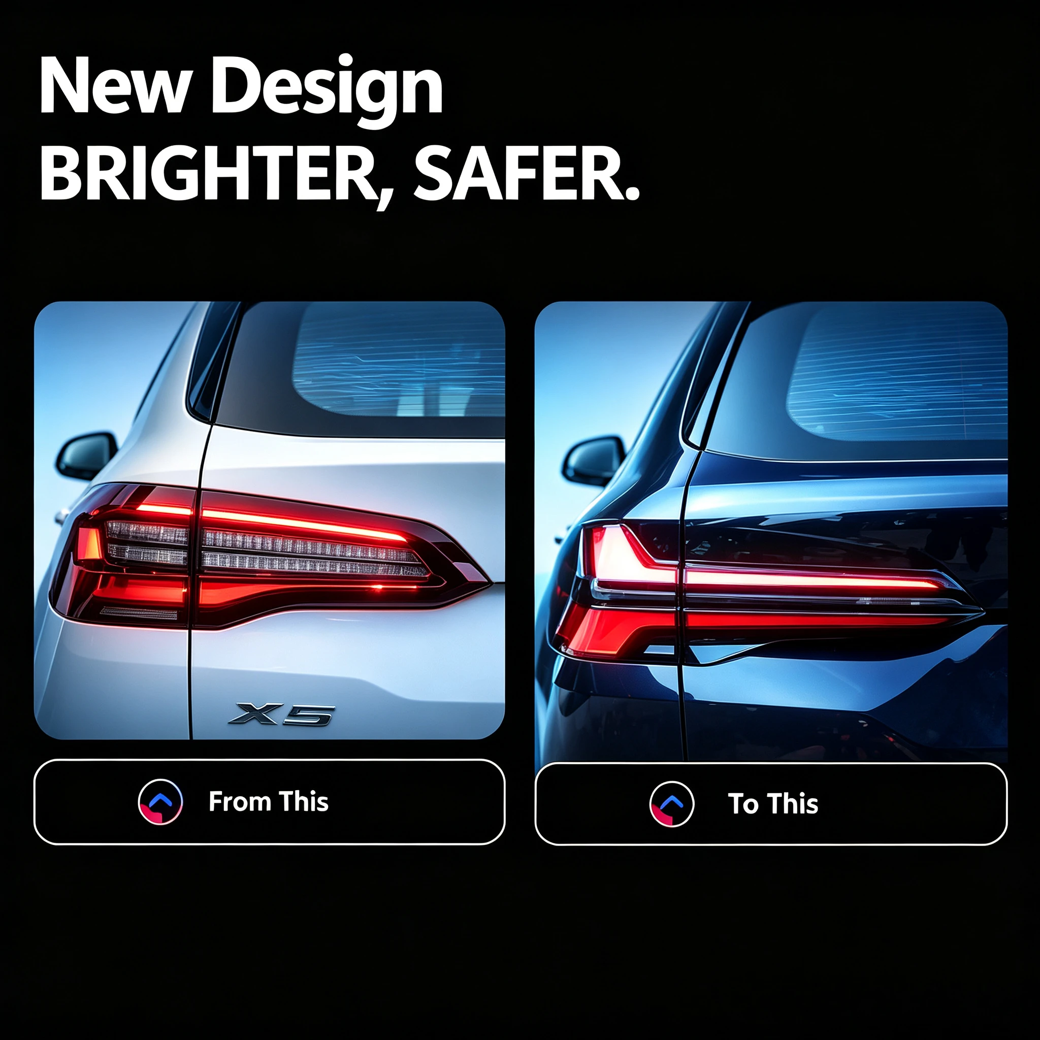 Fari Posteriori LED Originali Plug & Play per BMW X5 G05 2019-2023, Gruppo Luci con Animazione Dinamica, Accessori di Ricambio per Fari Posteriori Auto