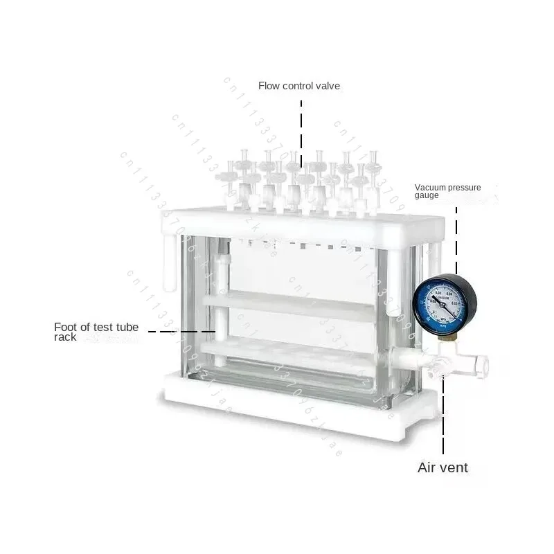 12-Channel Manifold Vacuum Kit for Solid Phase Extraction - 12-Position Extractor Device