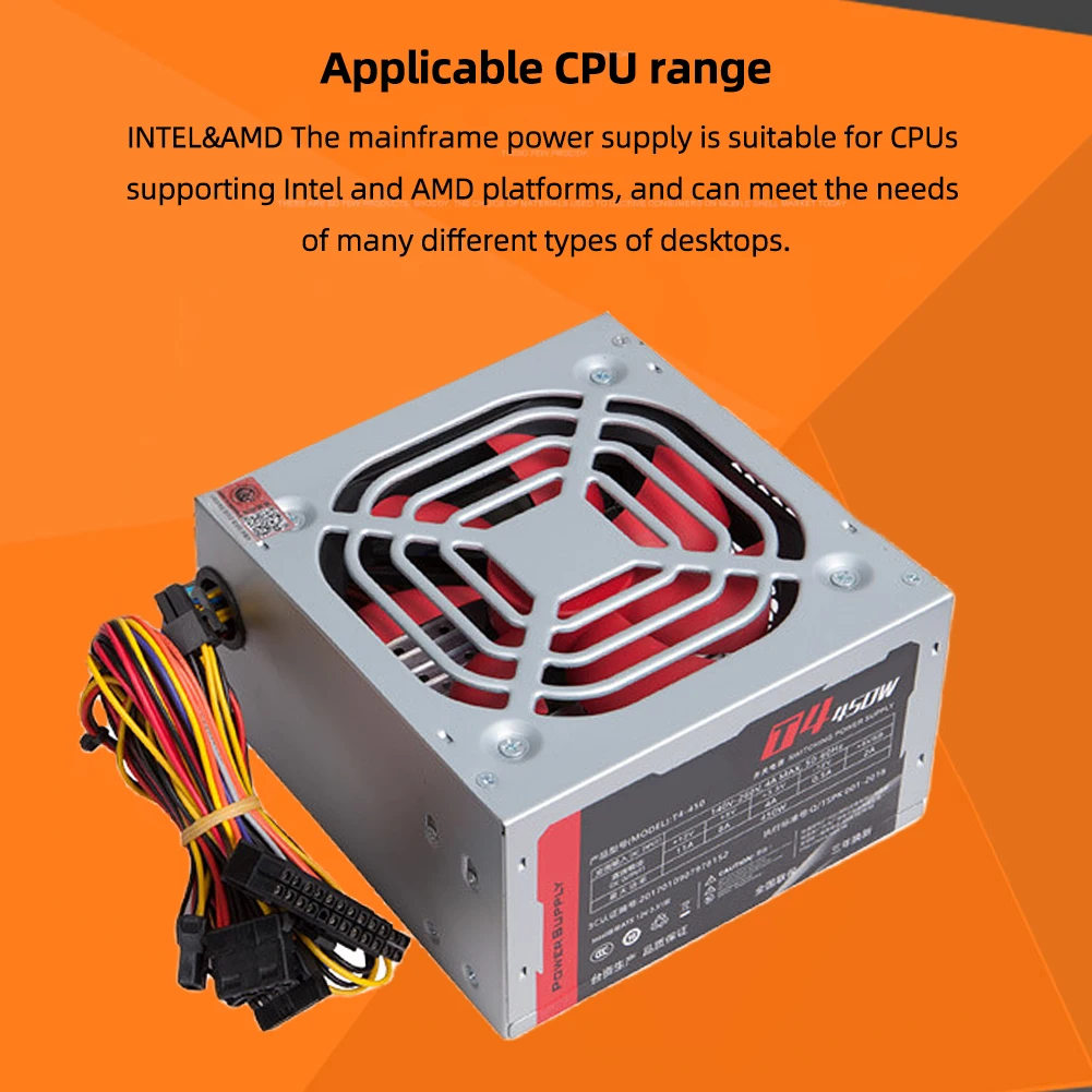 جهاز كمبيوتر للألعاب مزود طاقة PSU ، كمبيوتر مكتبي ، الذروة W ، 4Pin ، 2 SATA ، 144 W