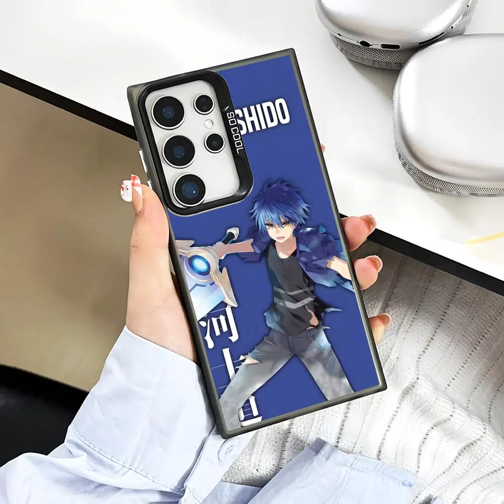 Date a Live Itsuka Shido Phone Case for Samsung Galaxy S26 S25 S24 S23 S22 S21 S20 Note20 Plus Ultra Colorful Silver Cover