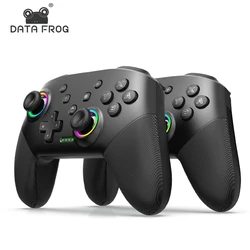 DATA FROG 2pcs Wireless Game Controllers Gamepad Compatible with For Switch 2 / For Switch Lite / For Switch OLED / PC