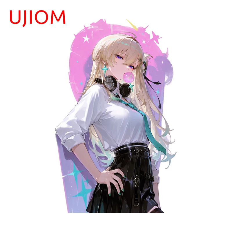 UJIOM Wuthering Waves Lynae Cool Graffiti Wall Sticker Attractive Anime Laptop Host PVC Decal Suitable for Smooth Surfaces