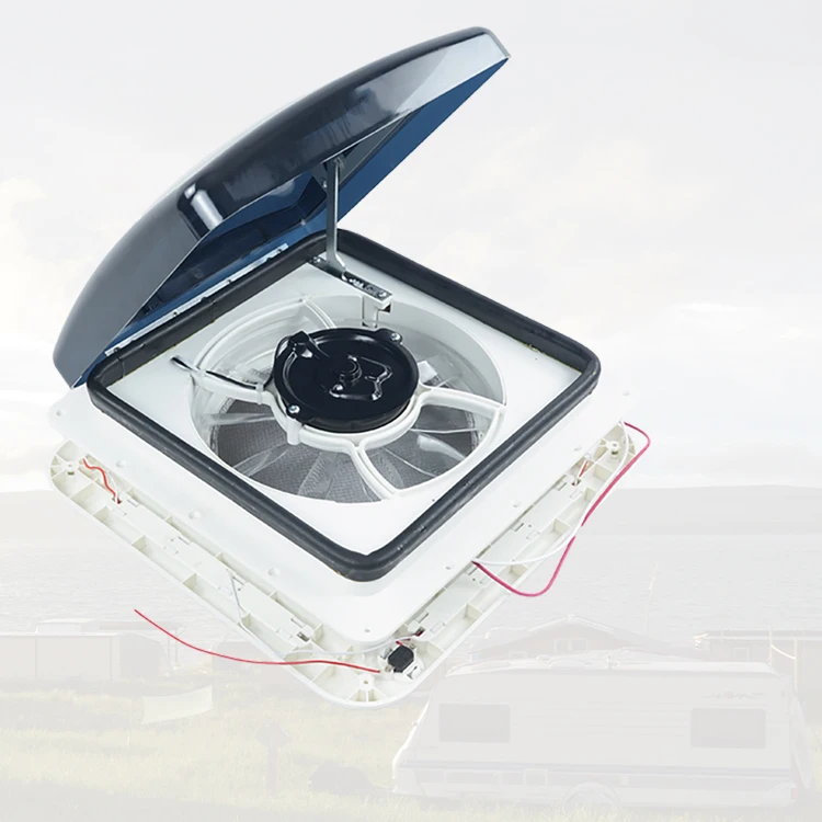 Best 280*280mm China Roof Hatch Trailer Window Vent 12V LED Light Caravan Skylight For Sale
