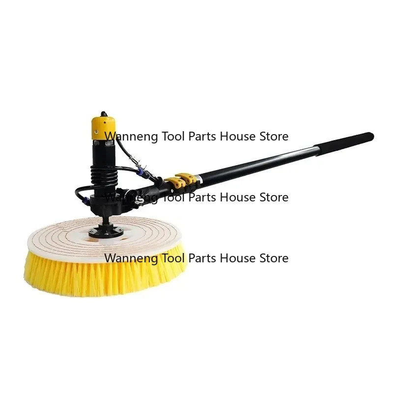 Solar Panel Cleaning Kit Single Head Rotating Brush Photovoltaic Cleaning Retractable Length for Easy Cleaning of Solar Panels