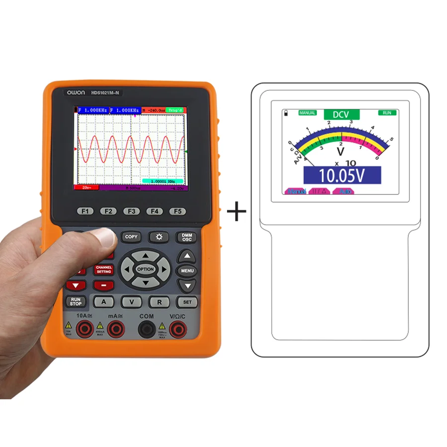 osciloscopio digital hds1021m n hds2061m n hds3101m n series 1ch 20mhz100mhz bandwidth taxa de amostragem 500msa s 1gsa s 01