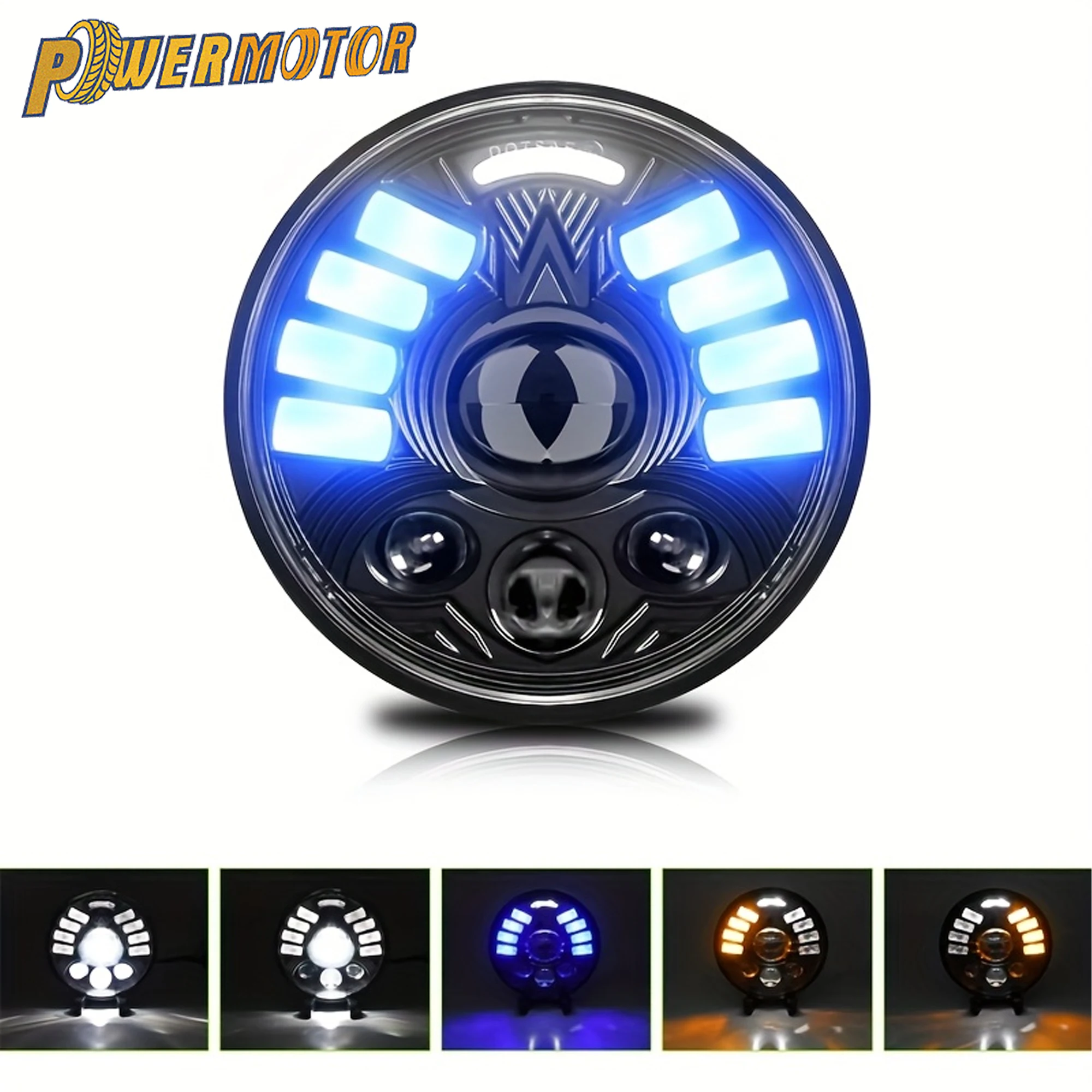 

For Harley Motorcycle LED Headlight Sportster 883 XL883 Touring Electra Street Glide Road King Supermoto Headlamp Modified Parts